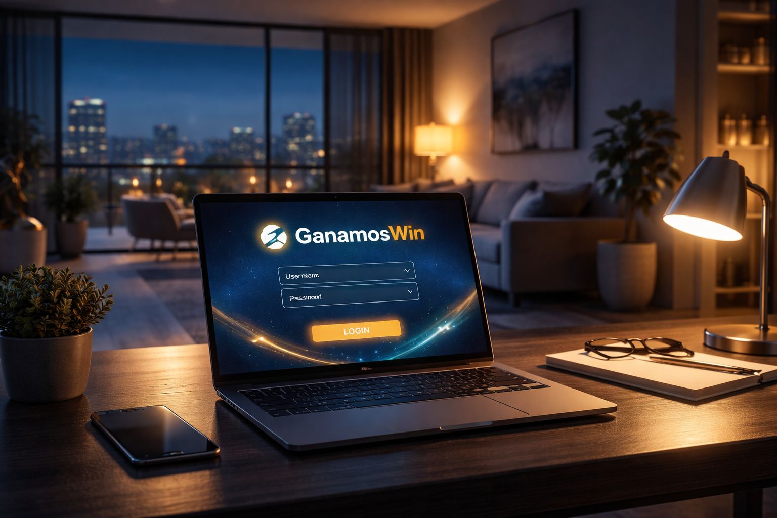 Acceso seguro de inicio de sesión GanamosWin para jugadores en Argentina